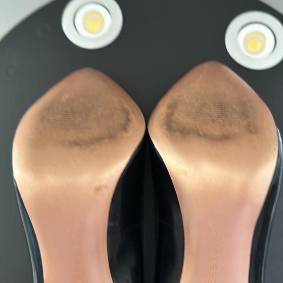 BCBG Black Leather Patent Pumps - Picture 4 of 5